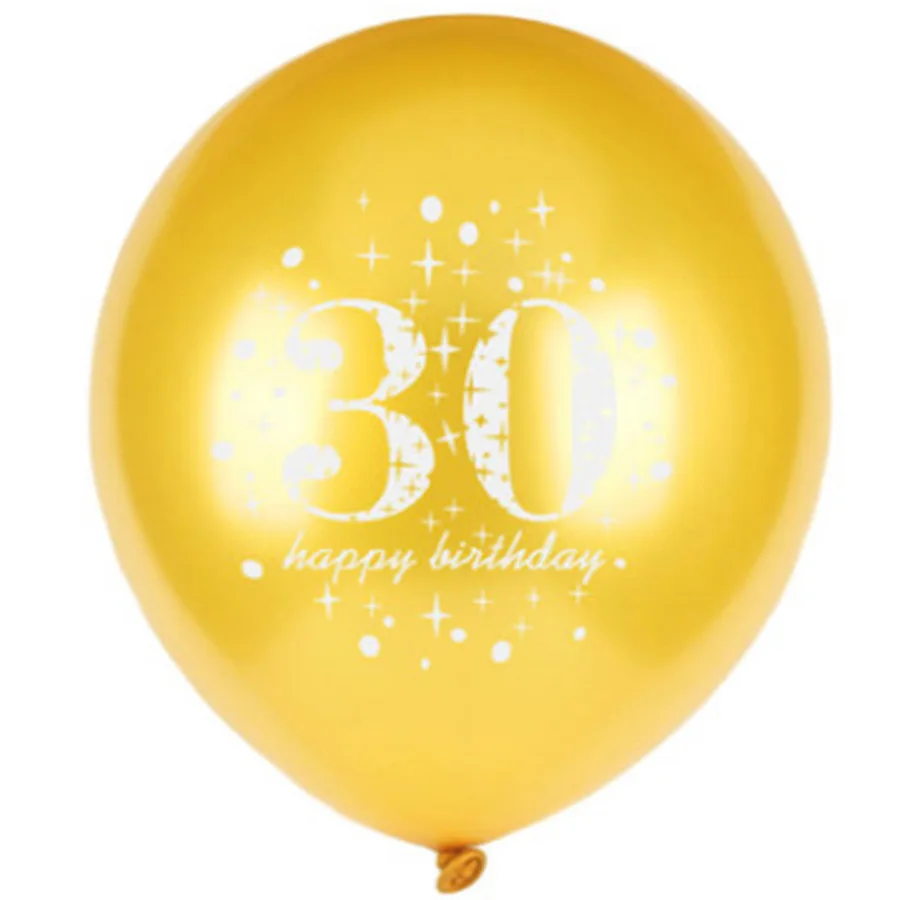 Baloon 30 40 50 60 надувные шары для дня рождения Черное золото лет украшение взрослых