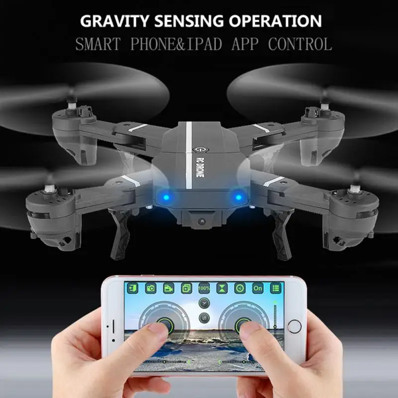 

Aircrafts Foldable Roll Over Plane Remote Control Outdoor RC Helicopter Camera Toys Quadcopter Portable Mini Drone Charging