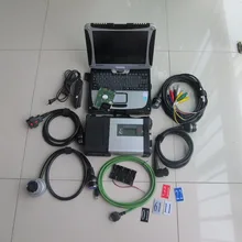 new arrival Diagnostic tool MB STAR C5 SD CONNECT with CF-19 toughbook laptop 2g ram run fast installed 320gb hdd