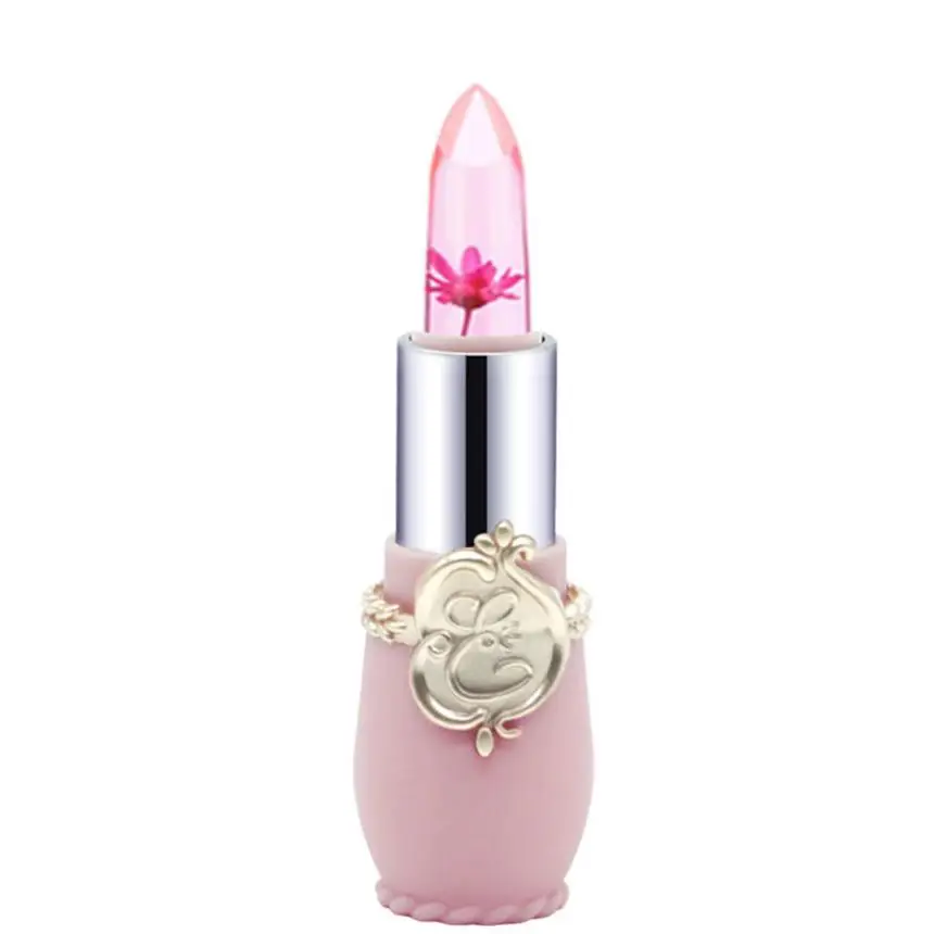 

Beauty Bright Flower Crystal Jelly Lipstick Magic Temperature Change Color Lip Balm Makeup c30417