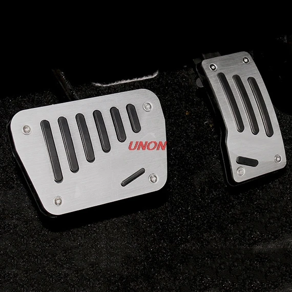 2Pcs Non Drilling Car Gas Brake Accelerator Pedal Plate Pad For Mitsubishi Outlander 2013 2014 2015
