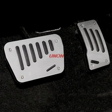 2Pcs Non Drilling Car Gas Brake Accelerator Pedal Plate Pad For Mitsubishi Outlander 2013 2014 2015
