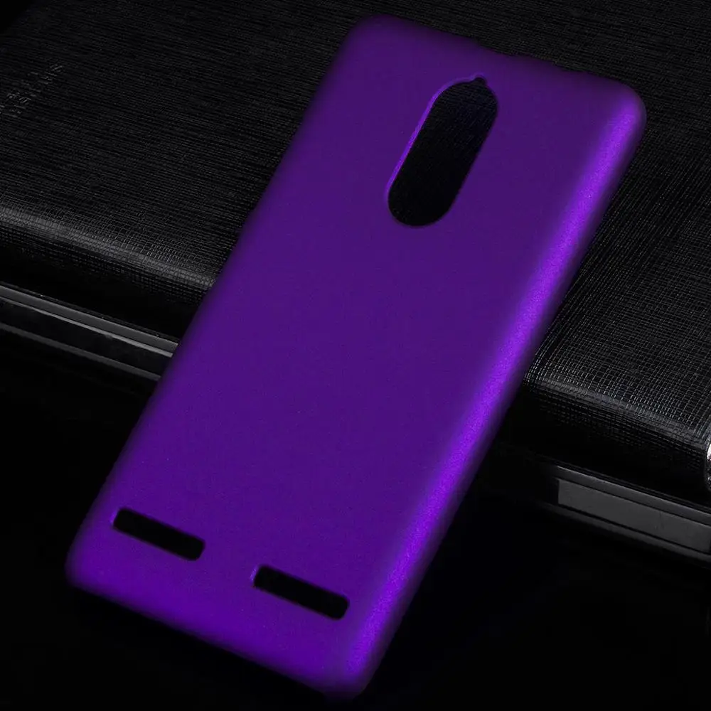 Матовый пластиковый чехол для lenovo K6 чехол для lenovo Vibe K6 двойной чехол-лента на заднюю панель - Цвет: Purple
