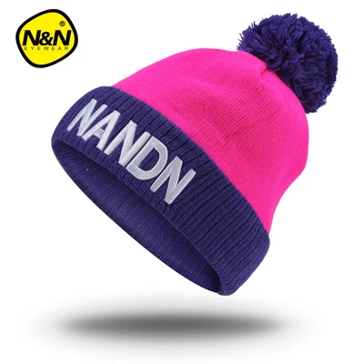 NANDN осенне-зимняя шапка унисекс вязаная Лыжная Шапка Skulliesl run - Цвет: MZ04