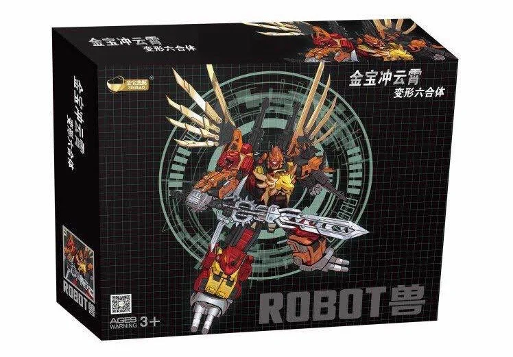 [Show.Z Store] [New In Box] Jinbao Feral Rex OS Predaking Transformation MMC Oversized Set Of 6 Action Figure Toy