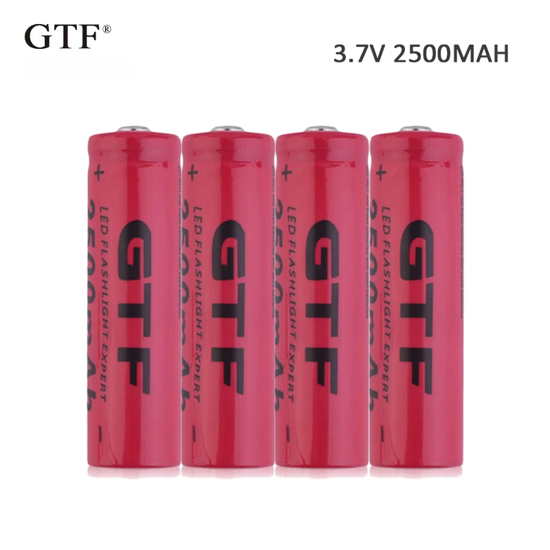 4 шт 3,7 V 2500 mah 14500 Батарея литий-ионный Перезаряжаемые Батарея портативная электронная сигарета аккумулятор для светодиодного фонарика cr2032