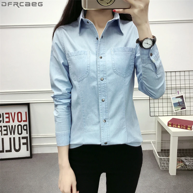 plus size denim button down shirt