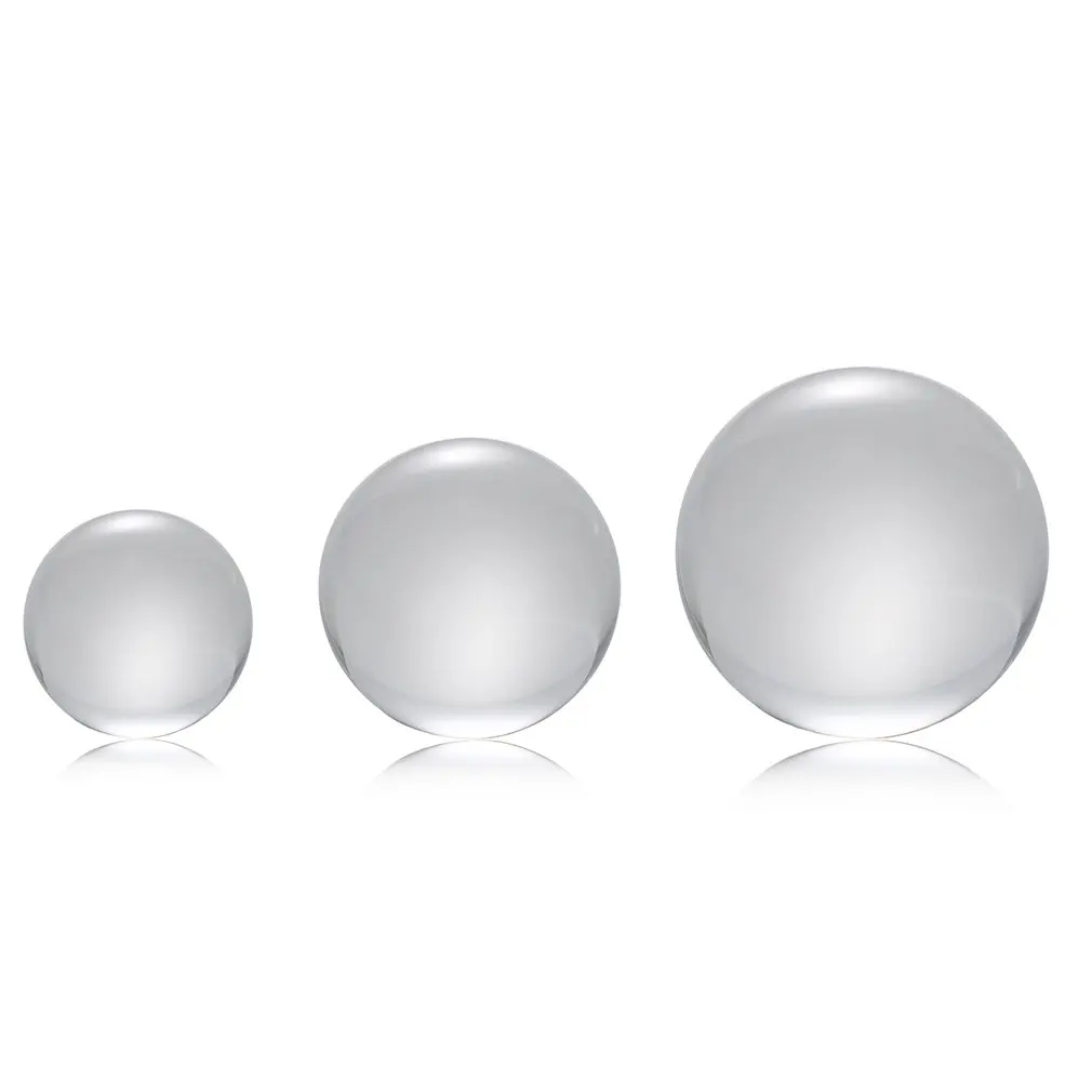 50 мм/80 мм Хрустальный Шар из кварцевого стекла прозрачный шар Сферический стеклянный шар для фотографии хрустальные шары для рукоделия Декор фэн-шуй