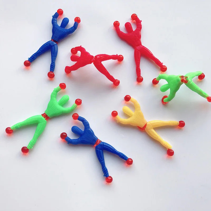 

100pcs Classic Sticky Wall Climber Climbing Man Rolling Climbers Toys for Kids and Child Party Favors Toy for Boys & Girls