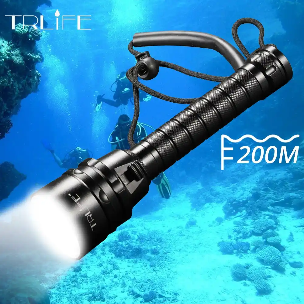 Professional waterproof Diving Flashlight Torch 3T6 5L2 5UV 200m