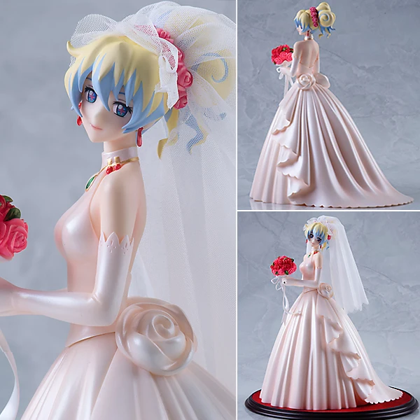 

Japanese anime 26cm figure Myethos Tengen Toppa Gurren Lagann Ferrous Palin white wedding dress action figure