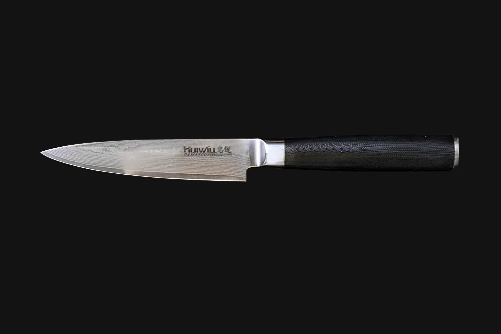 Huiwill 67 слоев японский VG10 Дамасская сталь кухонный функциональный нож универсальный нож Овощной кухонный нож