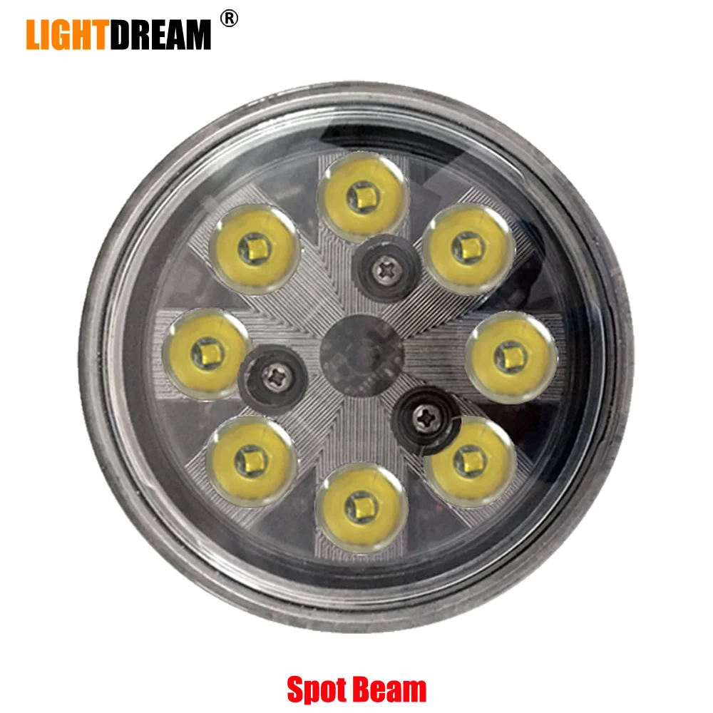 Par36 24 Вт Светодиодный светильник для посадки самолета и такси трапециевидный/прожектор/точечный луч 12 В 24 в светодиодный морской луч для John Deere светильник s x1pc - Цвет: Spot Beam