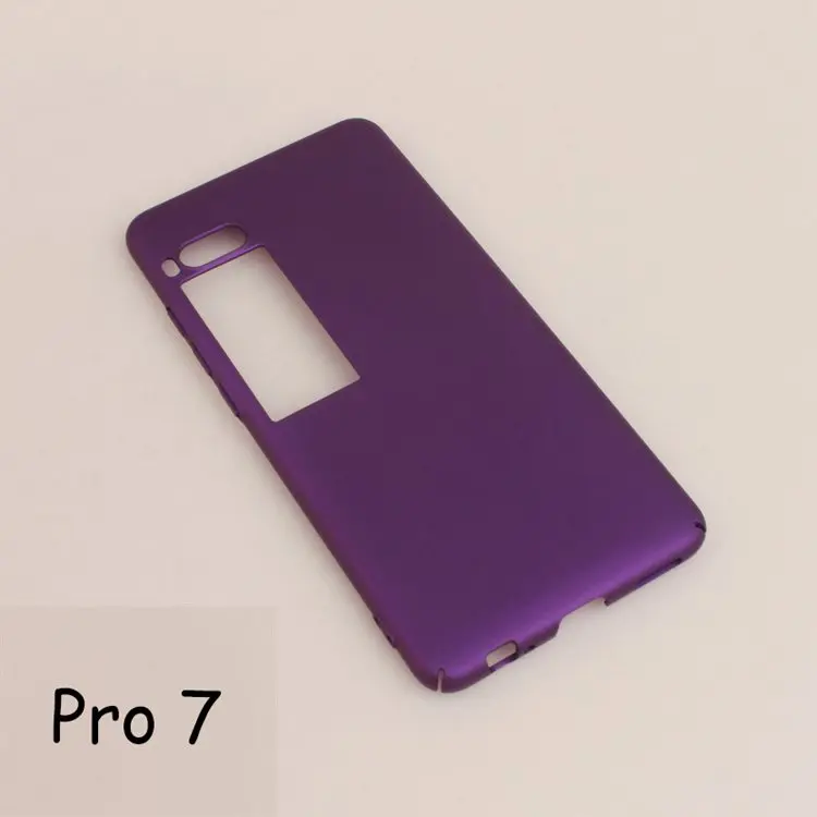 Для Meizu Pro 7 Plus 5," матовый простой красочный Модный Стиль чехол для телефона сплошной цвет чехол для Pro7 5,2" - Цвет: purple PRO7
