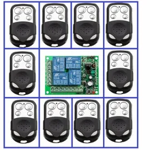 Горячая DC12V 4CH RF беспроводной пульт дистанционного управления Переключатель системы 10 передатчик и 1 приемник релейный приемник умный дом переключатель