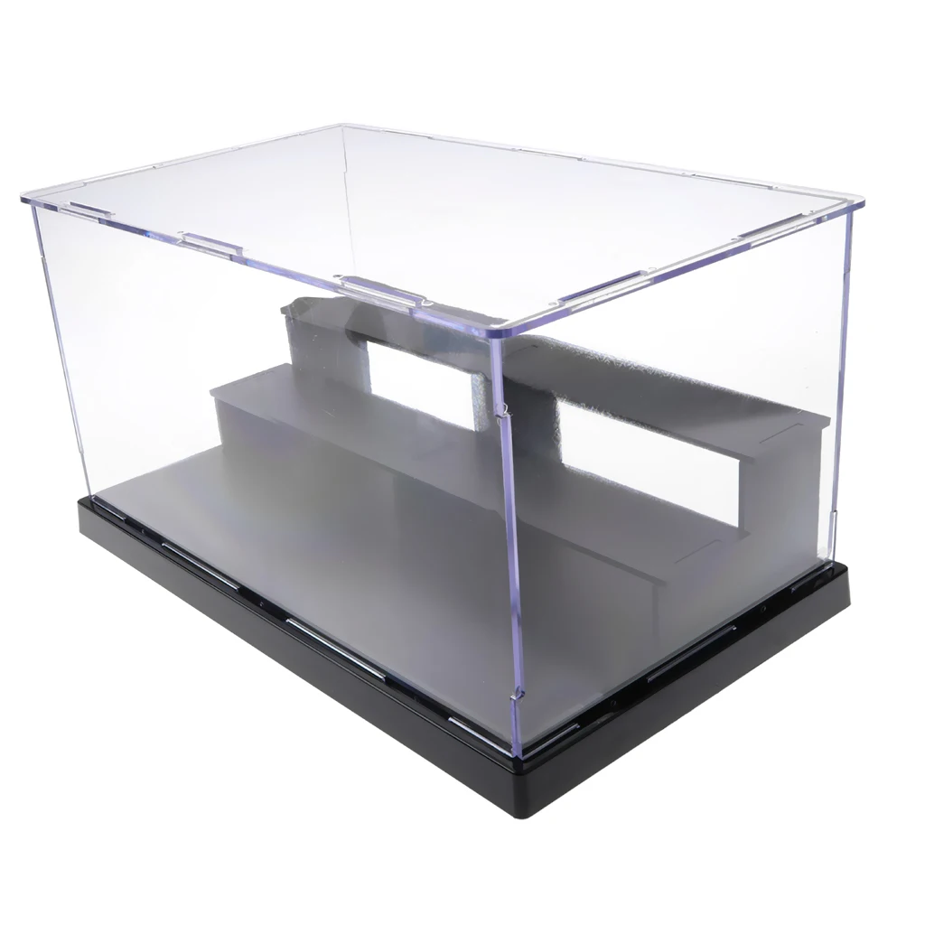 Acrylic Model Display Case Dustproof Protection Three-tier Box for Anime Figures Home Decoration