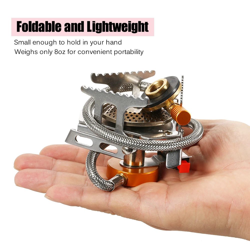 Уличная газовая плита для кемпинга складная уличная из нержавеющей стали