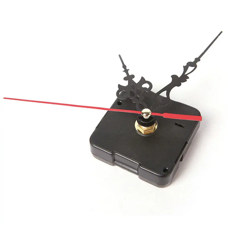 

Quartz Movement Mechanism Silent Clock Black and Red Hands DIY Part Kit Tool