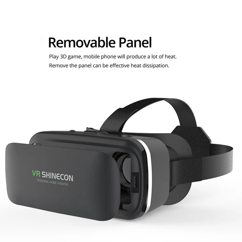 VR Shinecon 6,0 Realidad Virtual de realidad Virtual 3D gafas de cartn casco para 4,0-6,3 pulgadas смартфон con cont