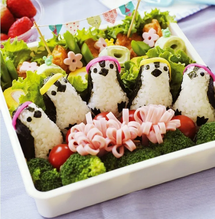 Рекламная акция, Лидер продаж, форма для суши Dolmer Onigiri, аквариумный Пингвин для детей, сделай сам, рисовая Форма для выпекания на пару и овощной ролл, набор для обеда