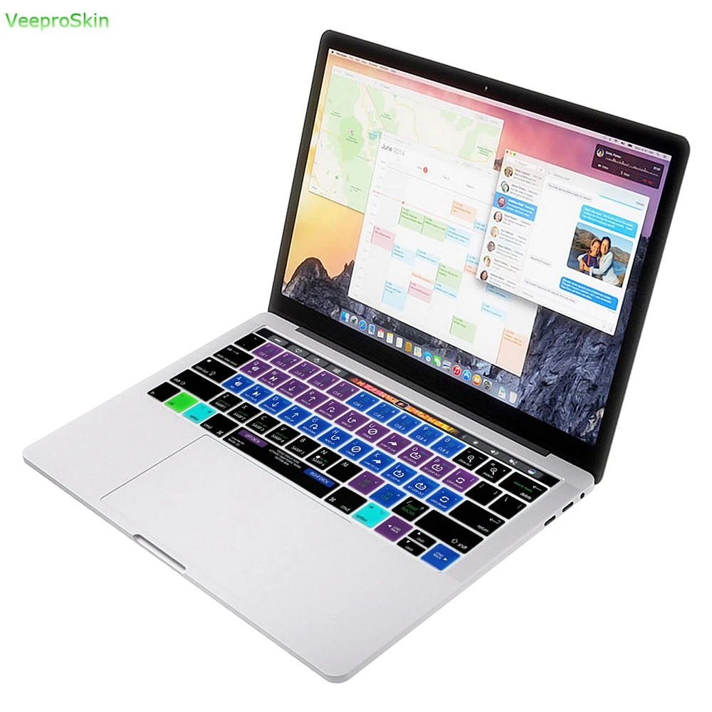 Serato DJ ярлык Hotkey силиконовая крышка клавиатуры для Macbook Pro 1" A1706 15" A1707 // релиз сенсорная панель