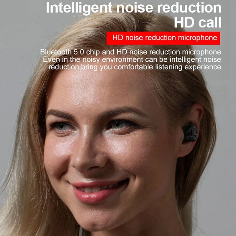 TWS 5,0 Bluetooth наушники 3D стерео истинные беспроводные наушники водостойкие беспроводные Bluetooth наушники с Аккумуляторы для микрофона коробка