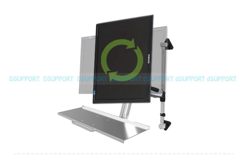 Настенное крепление складная эргономичная Алюминиевая Подставка для монитора с