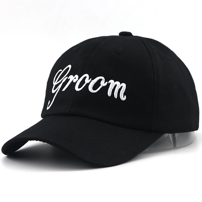 Шляпа жениха папы 100% хлопок регулируемая для свадебной вечеринки пары бейсболка