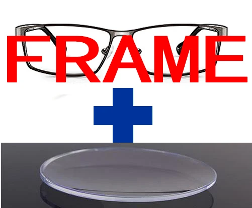 Al-mg сплав ультра светильник Коммерческая оправа очки на заказ оптические очки по рецепту Близорукость фотохромные-от 1 до 6 - Цвет оправы: frame and lenses