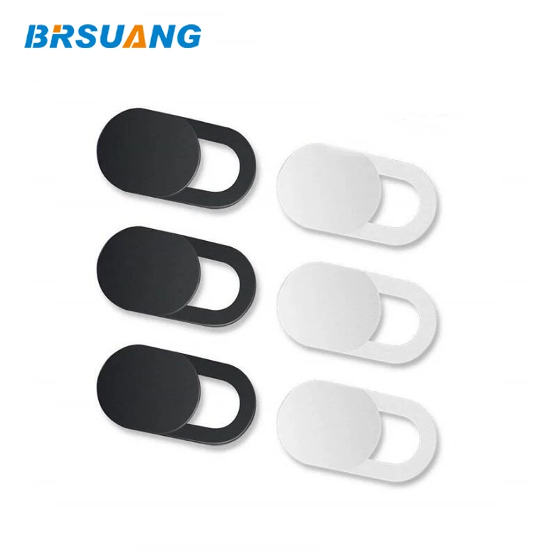 

1 set BRSUANG Universal Ultra Thin Shutter Magnet Slider Privacy Sticke WebCam Cover For Laptop iPad iPhone Samsung Huawei Etc.