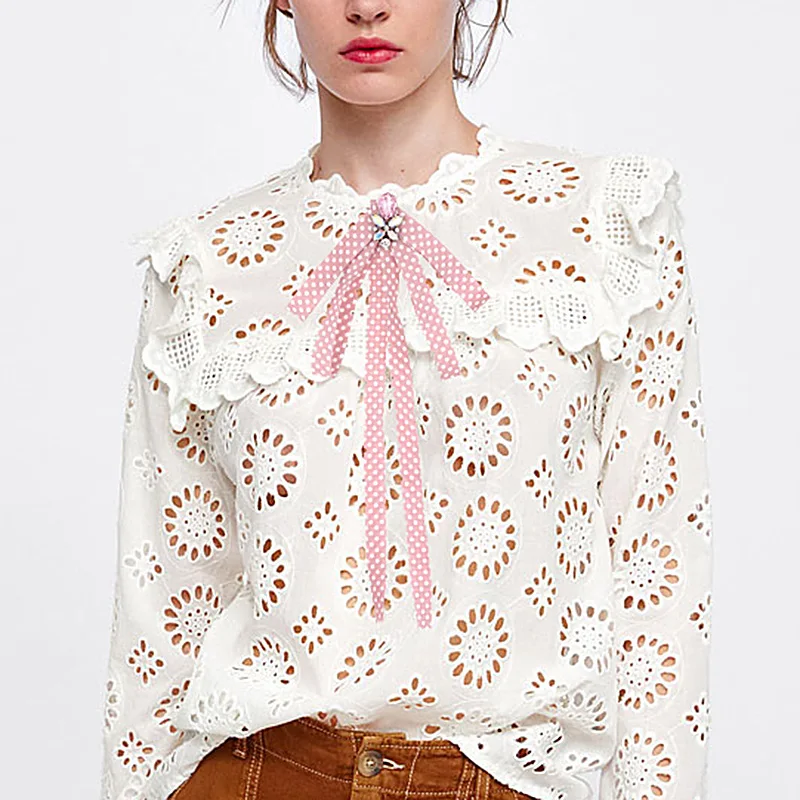 

ZHINI New Vintage Bowknot Brooches Retro Crystal Pins Brooch Manual Bow Brooch for Women Clothing Accessories College Cloth Art