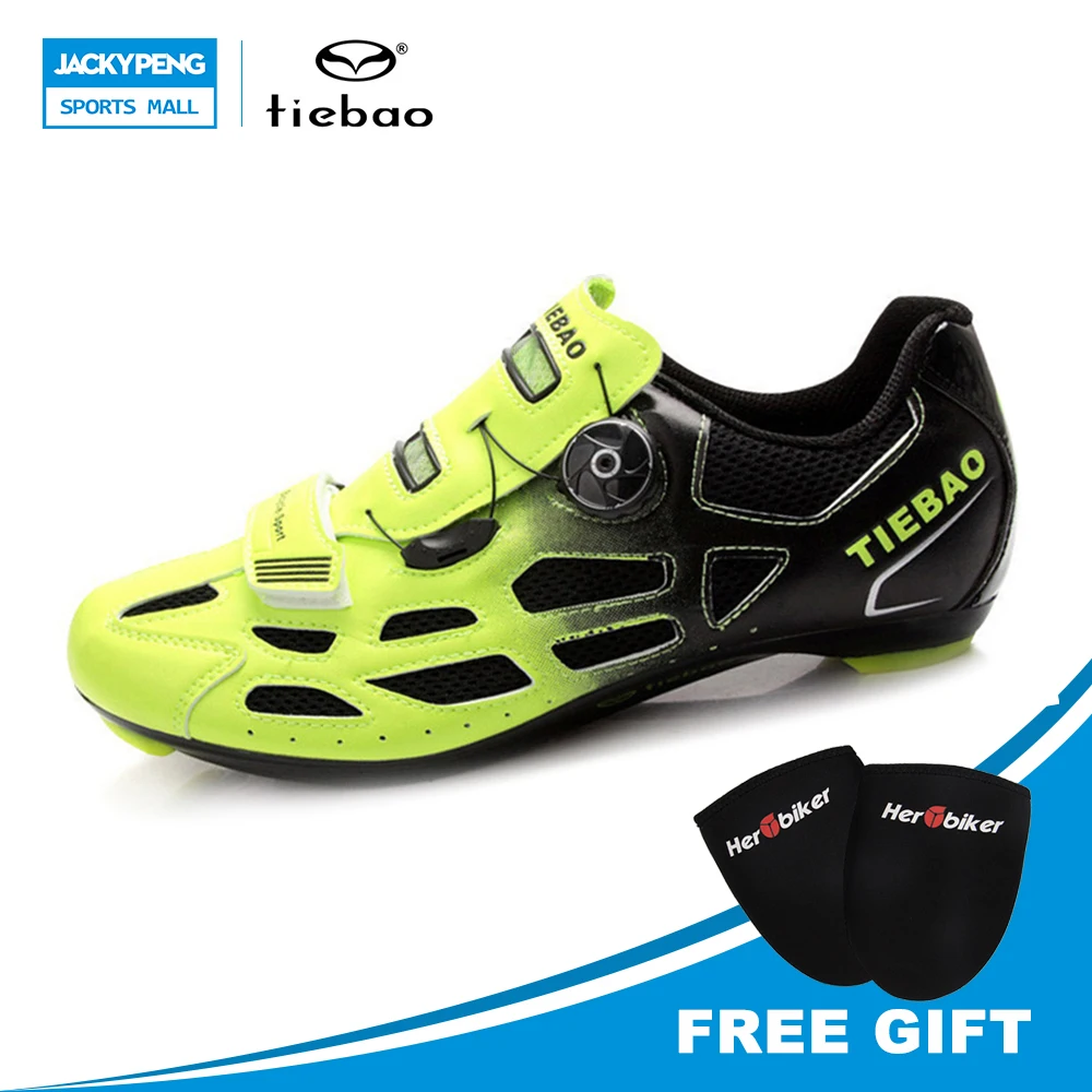 

TIEBAO Professional Bicycle Cycling Shoes Breathable Men Women MTB Mountain Bike Racing Shoes S2-Snap Tuning Knob Fastener Shoes