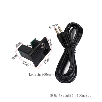 

Guitar Cable Amp Lead Cord Low Noise with 9V Active Pickup EQ Battery Cover Box