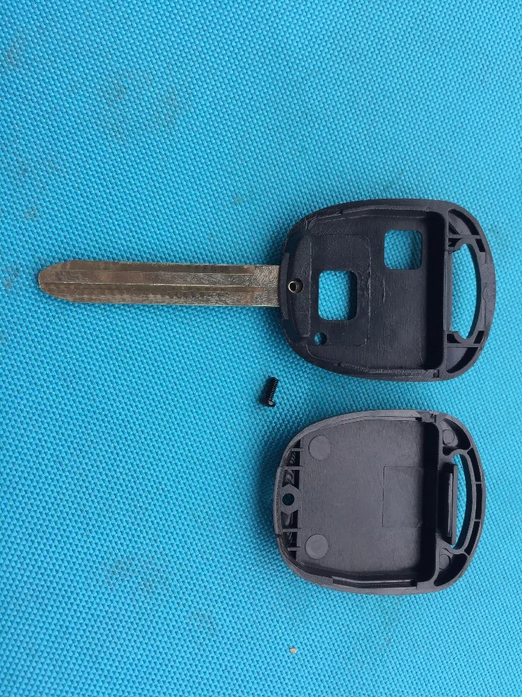 Заготовка ключа ZABEUDEIR для Toyota Corolla Camry Celica Rav 4 Yaris Prado 2 кнопки дистанционного Корпус