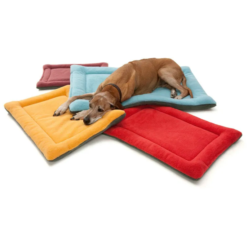 

Winter Dog Cat Cushion pet mats Soft Puppy Sleep Bed Kennel Warm Thick Blanket Matress For Small Medium Large Dogs Bed