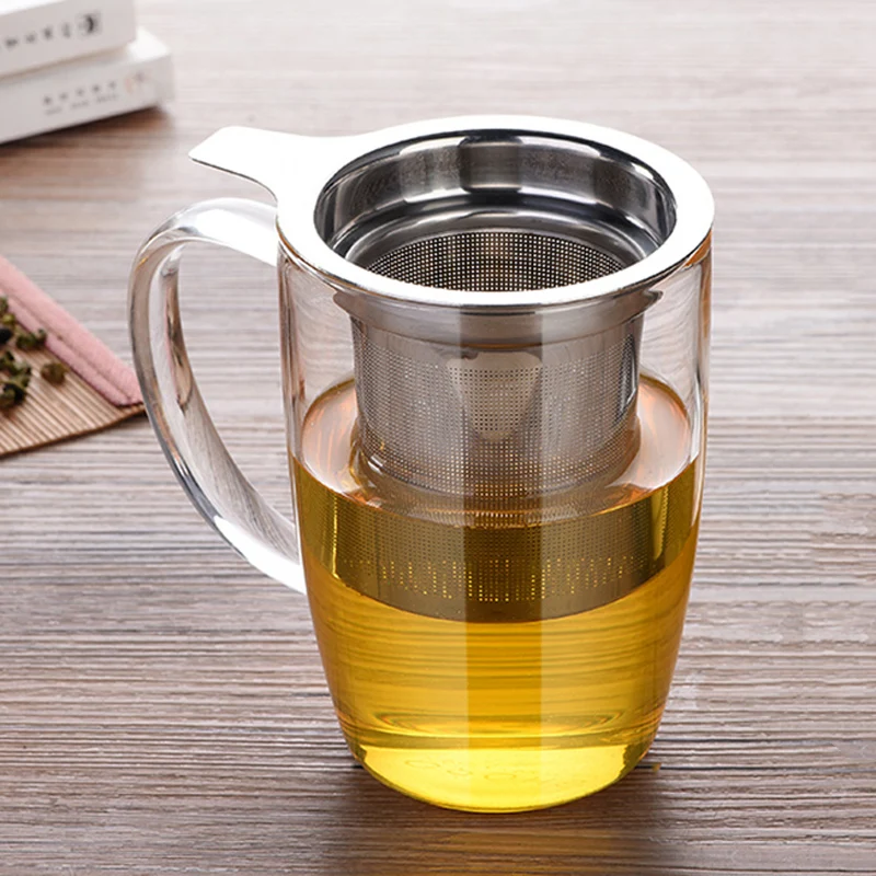 

New Reusable Stainless Steel Tea Strainer Mesh Infuser Basket Loose Tea Leaf Infusers Herb Filter for Mug Teapot Teaware supply