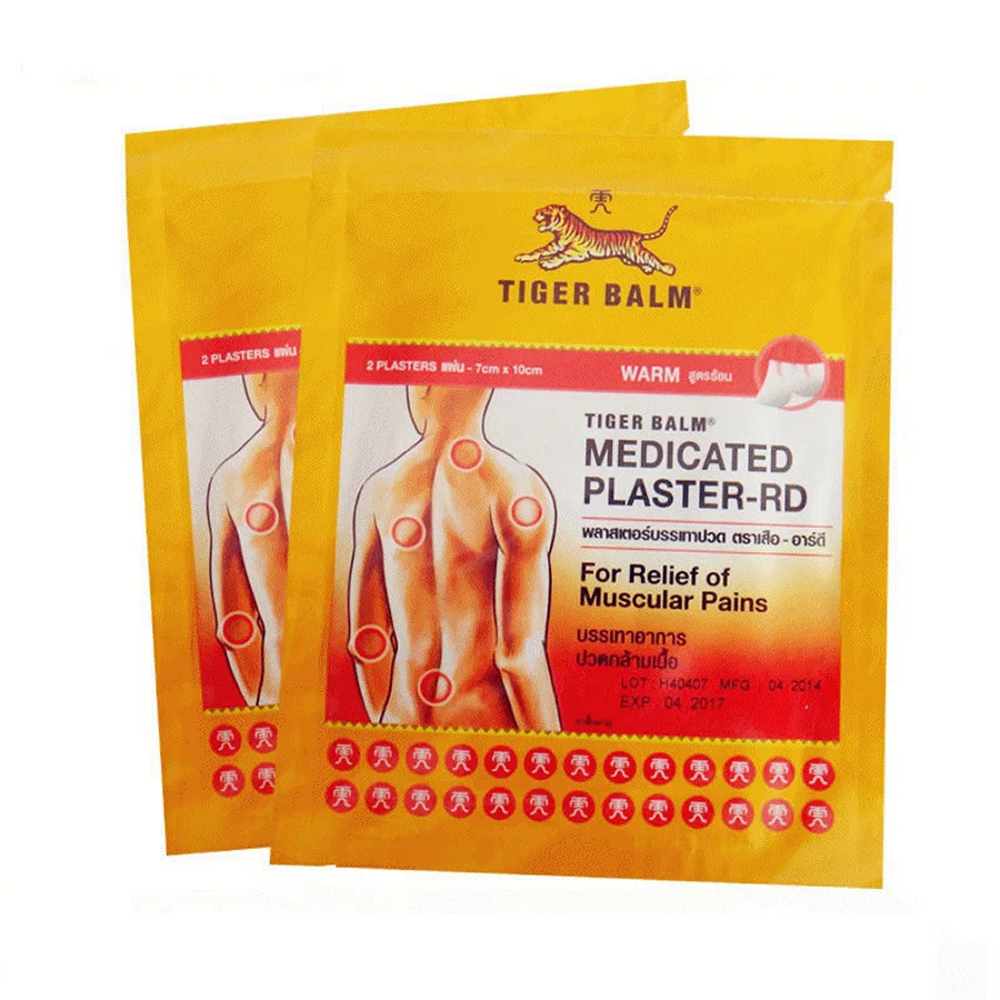 6 PCS 100% Original Tiger Balm Medicated Plaster Warm feeling for