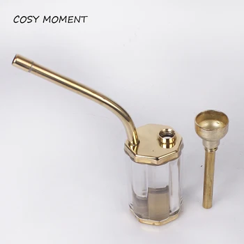 

COSY MOMENT Mini Hookah /Shisha /Chicha Smoking Pipe Brass Metal Smoking Water Pipe Tobacco Water Pipe YJ250