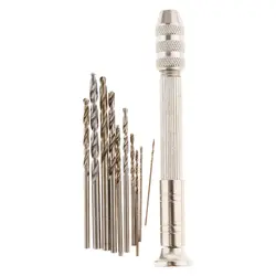 Полный металлический набор сверл 10 шт. 0,8 мм-3 мм для работы по дереву ювелирных изделий Аксессуары Инструмент