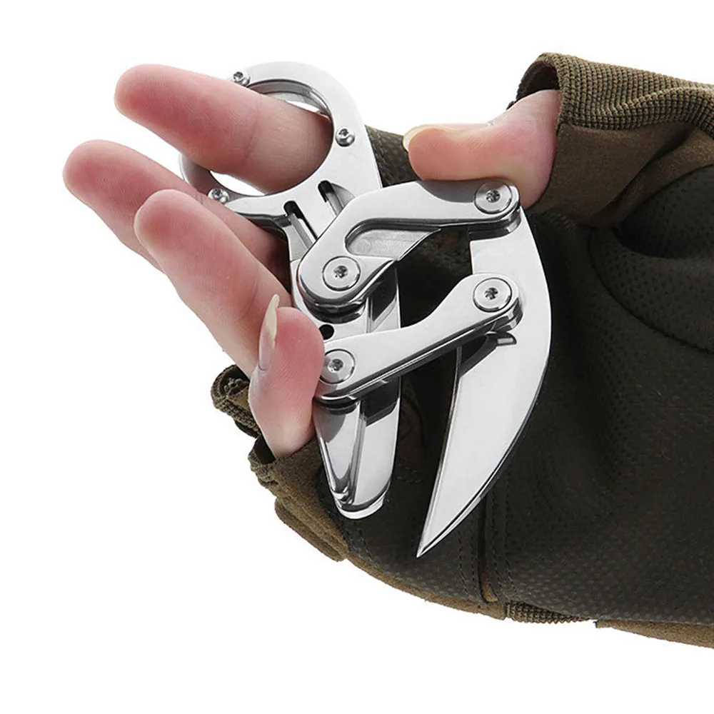 

Morphing karambit V2 mechanical claw folding knife 9Cr18Mov steel blade actical knife outdoor gear camping knife knives tools