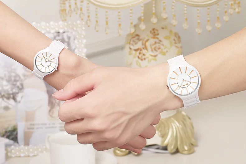 Роскошные женские Брендовые Часы lvyin водонепроницаемые кварцевые женские наручные часы повседневные женские часы керамические черные белые