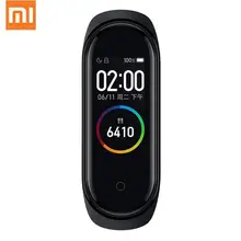 Китайская версия Xiaomi Mi Band 4 NFC 5ATM водонепроницаемый браслет монитор сердечного ритма AMOLED цветной экран Голосовое управление фитнес-трек