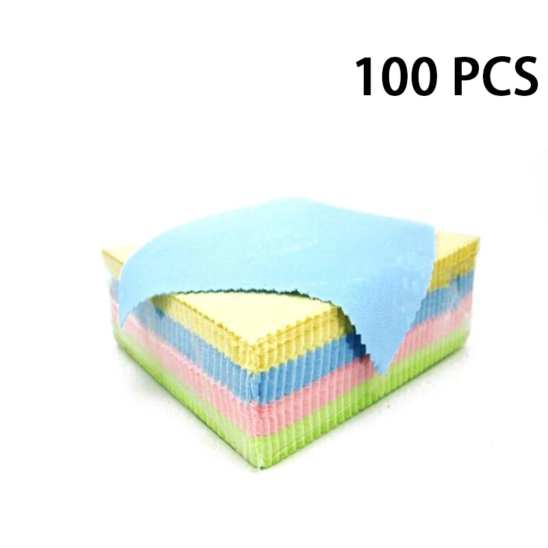 

100 PCS/LOT 13CMX13CM Jewelry Cleaning Cloth Polishing Cloth for Sterling Silver Gold Anti Tarnish DIY Tools Jewelry Accessories
