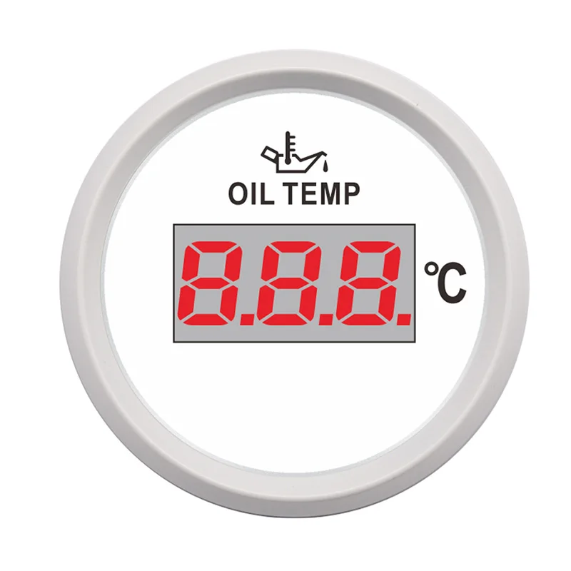 52 мм Датчик температуры масла мотоцикла 12 В 24 в красный указатель 50-150 градусов для автомобиля лодки авто двигатель грузовик Цельсия - Цвет: WW