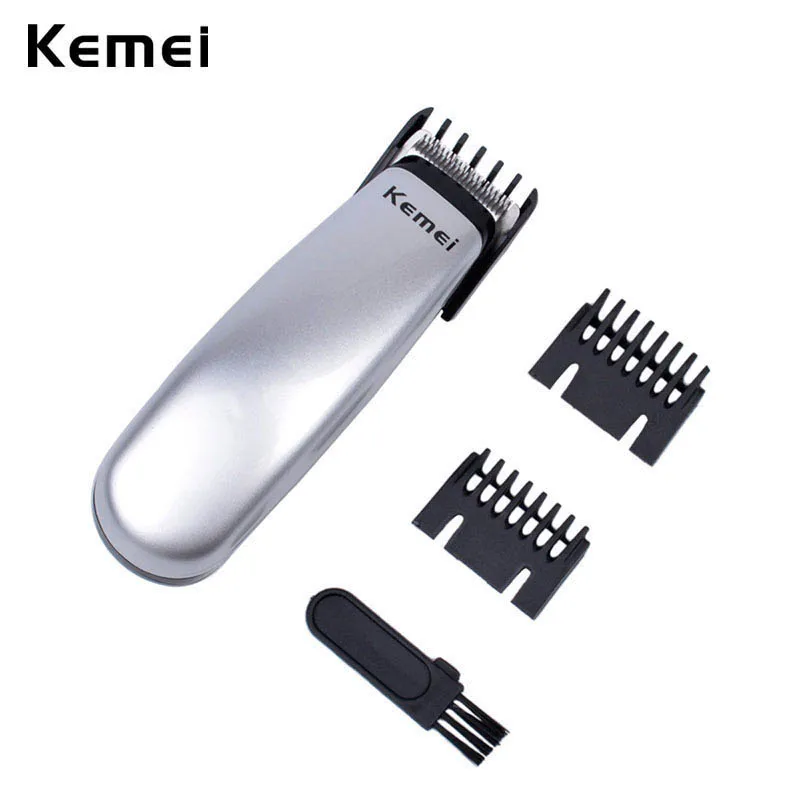 Kemei электрический триммер для стрижки волос с батарейками бритвенные лезвия для мужчин и детей бритва для стрижки волос