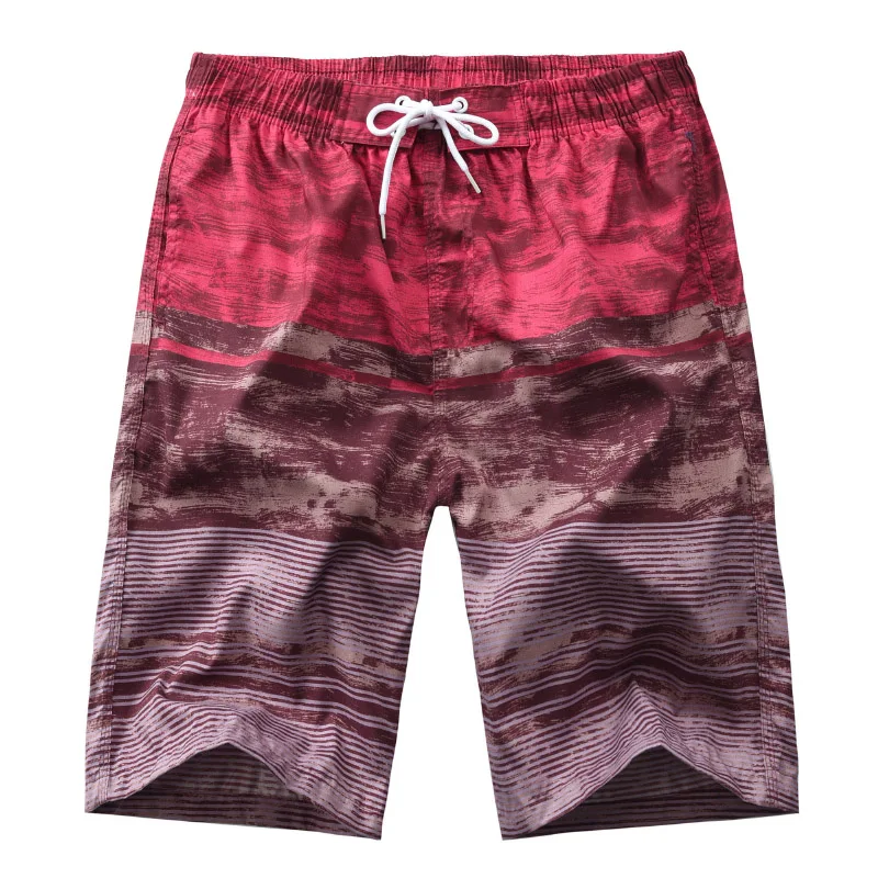 Шорты мужские летние тонкие повседневные Прямые шторы мужские модные свободные пляжные шорты с принтом