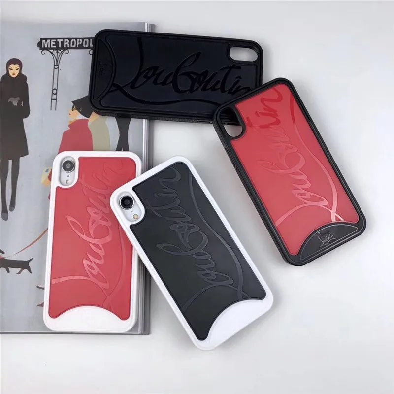 

Fashion Brand Sneakers heels cover case for iphone 6 plus 7 7plus 8 8plus X XR XS Max Tide Bottom Luxury Soft Silicone couqe