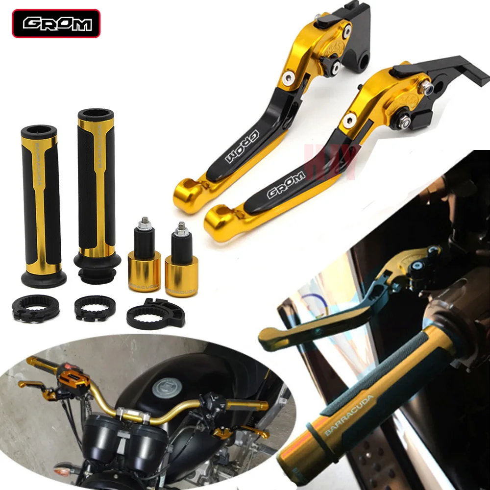 

For Honda GROM MSX 125 2013 - 2016 Motorcycle Adjustable Folding Brake Clutch Levers Handlebar Hand Grips