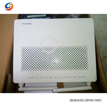 

Factory price 50pcs/lot 99% new Hua wei HG8245H GPON ONU ONT echolife with 4GE+PORT+VOICE+USB+WIFI ONU