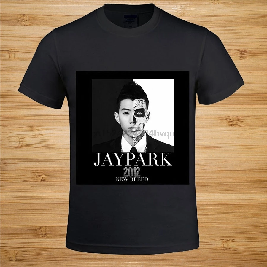 Летняя футболка с короткими рукавами модная мужская Jay Park новая порода Черная